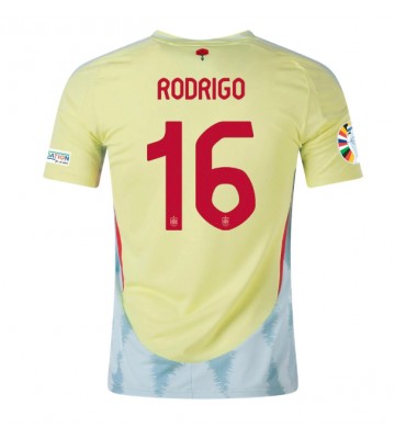 Spanien Rodri Hernandez #16 Udebanetrøje EM 2024 Kort ærmer